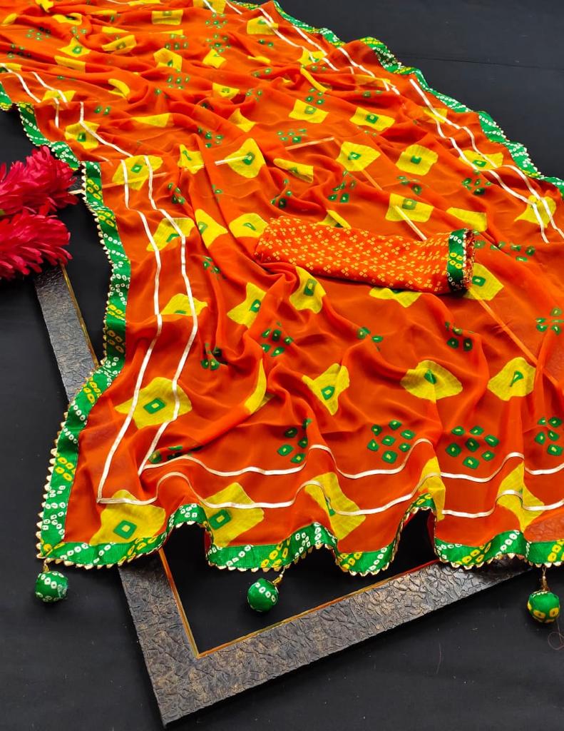 Vini 74 Casual Daily Wear Georgette Printed Latest Saree Collection
